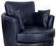 Luke Home Jodie Midnight Blue Swivel Chair-1