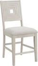 Elements International Avalanche 5-Piece Antique White Counter Dining Set-3