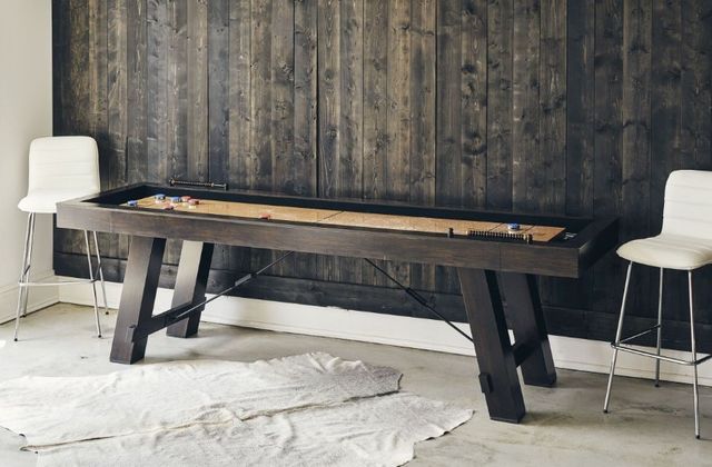 Elements International Titus Brown Shuffleboard Table-1