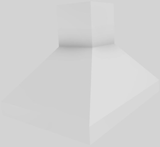 Vent-A-Hood® 42" White Euro-Style Island Range Hood-3