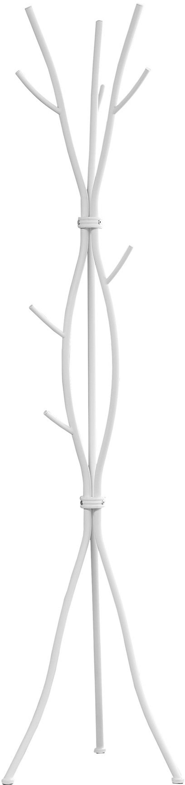Monarch Specialties Inc. 74" White Metal Coat Rack-0