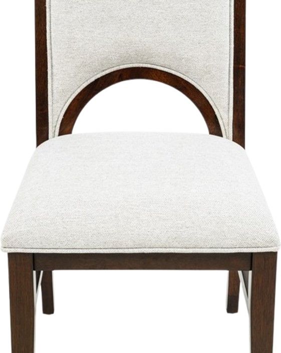 Crown Mark Hamil Brown/White Dining Side Chair-3