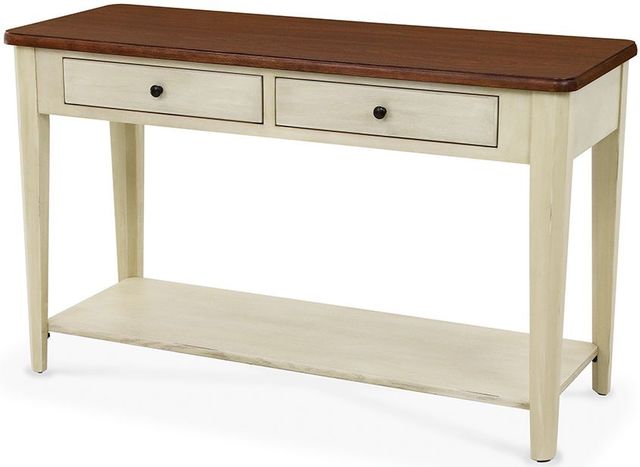 Peters-Revington™ Casual Choices™ Walnut Sofa Table with Pistachio  Base-1
