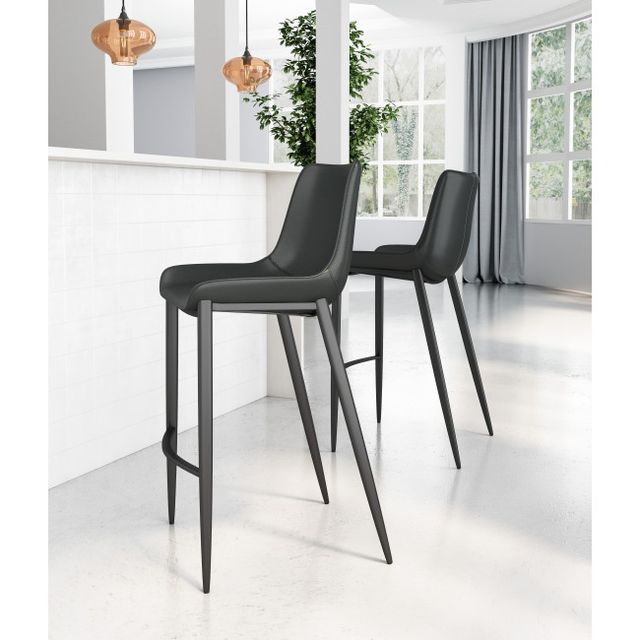 Zuo® Modern Magnus Black Bar Chair-2