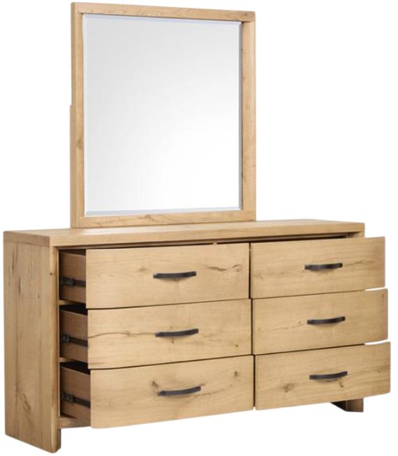 Magnussen Home® Laramie Honey Wheat Double Drawer Dresser-2