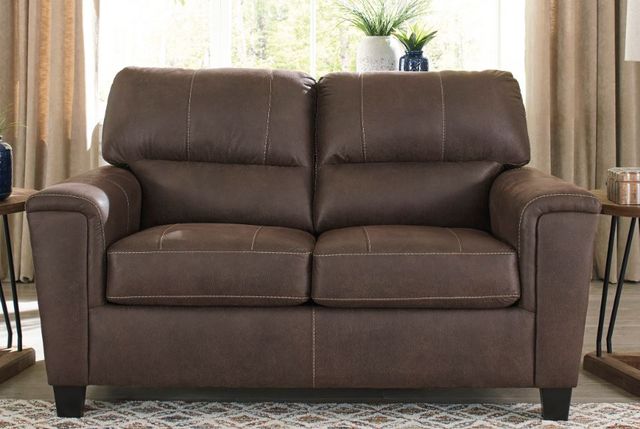 Signature Design by Ashley® Navi Chestnut Loveseat-1