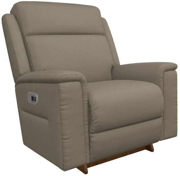 La-Z-Boy® Ace Fossil Power Rocking Recliner with Headrest and Lumbar-0