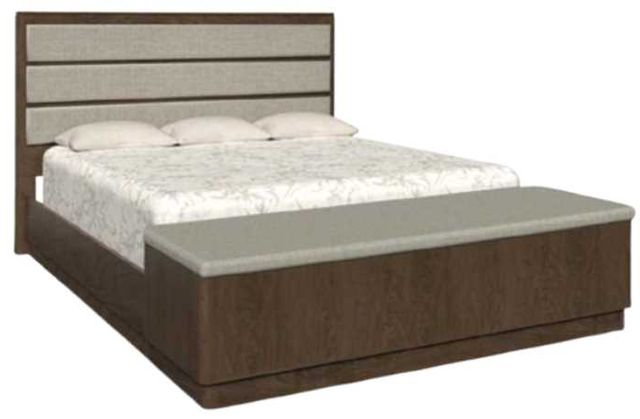Country View Woodworking Customizable Rochelle King Horizontal Panel Upholstered Bed-0
