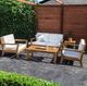 Linon Cannon Natural Teak Wooden Outdoor Coffee Table-1