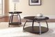 Steve Silver Co. Coham 3-Piece Black Nickel/Brown Occasional Table Set-1