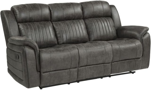 Homelegance® Centeroak Brownish Gray Reclining Sofa-0