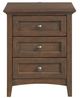 Whittier Wood® Furniture McKenzie Java 3-Drawer Nightstand-0