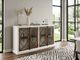 Sunny Designs™ Pasadena Buckskin/Marble White 78" Media Console-1