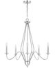 Cal® Lighting & Accessories Norwich 5-Light Chrome Metal Chandelier-0