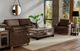 International Furniture Direct Olimpia Dark Brown Loveseat-1
