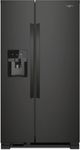 Whirlpool® 36" 24.6 Cu. Ft. Black Side-by-Side Refrigerator-0