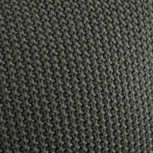 Olliix by INK+IVY Bree Knit Charcoal  26" x 26" Euro Pillow Cover-1