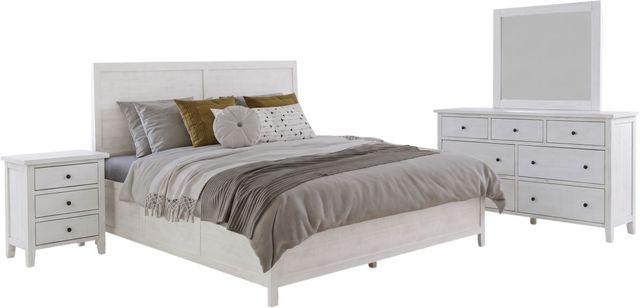 Jofran Inc. Maxton 4-Piece Ivory King Panel Bedroom Set-0