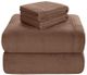 Olliix by True North by Sleep Philosophy Brown Full Soloft Plush Sheet Set-1