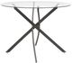 Signature Design by Ashley® Pharwynn Glass Top Dining Table with Black Base-1
