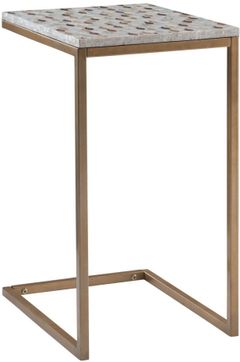 Linon Priscille Gold C-Table