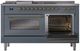 Ilve® Nostalgie II Series 60" Blue Grey Pro Style Dual Fuel Range-4