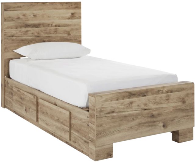 Signature Design by Ashley® Hyanna Tan Brown Youth Twin Storage Panel Bed-0