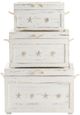Crestview Collection Seaside 3-Piece White Trunk Set-1