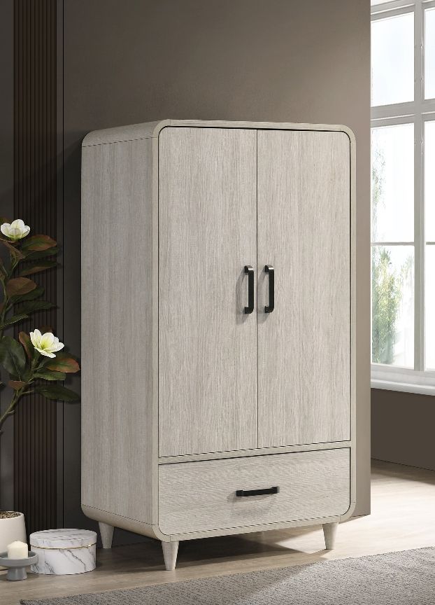 Crown Mark Nyomi White Armoire-1
