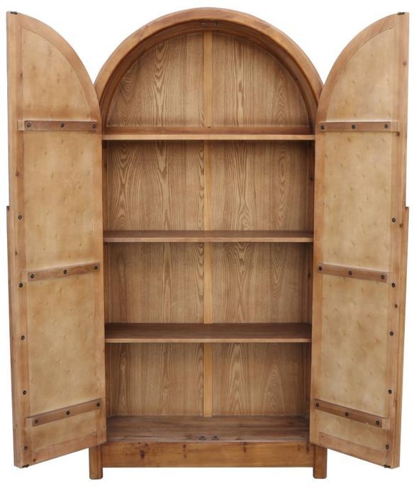 Nest Home Collections Rome Heirloom Natural Tall Cabinet -2