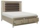 Mazin Furniture Loudon Champagne Queen Platform Bed-2