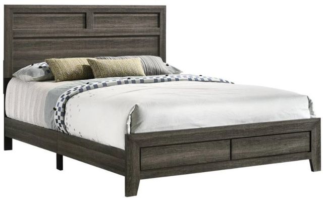 Bernards Issac Brown Full Panel Bed-0