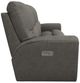 La-Z-Boy® Cassian Charcoal Power Reclining Sofa with Headrest and Lumbar-3