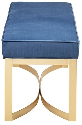 Olliix by Martha Stewart Secor Blue Accent Bench-2
