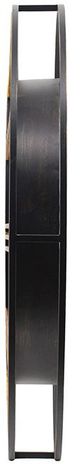 A & B Home Gold and Black Gear Clock-3