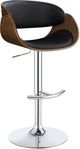 Coaster® Dana Black/Chrome Adjustable Bar Stool-0