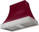 AGA Cascade 36" Cranberry Wall Mounted Range Hood with Brushed Nickel Trim-0