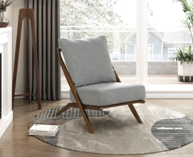 Homelegance® Audrey Gray Accent Chair-1