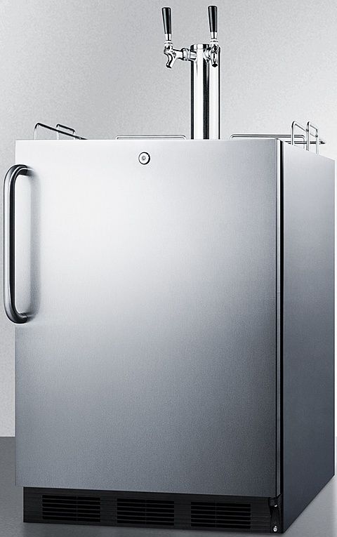 Summit® Commercial 5.5 Cu. Ft. Stainless Steel Beer Cooler/Kegerator-1