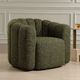 Uttermost® Lenoir Green Upholstered Swivel Chair-2