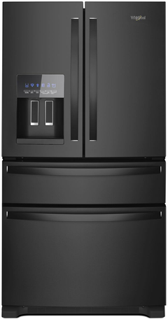 Whirlpool® 36 in. 24.5 Cu. Ft. Black Freestanding French Door Refrigerator