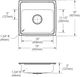 Elkay Lustertone® Classic Lustrous Satin 19" x 18" x 5" MR2-Hole Single Bowl Drop-In ADA Sink-1