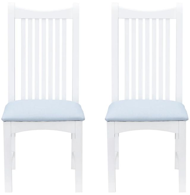 Linon Andy 2-Piece White Upholstered Side Chair-3