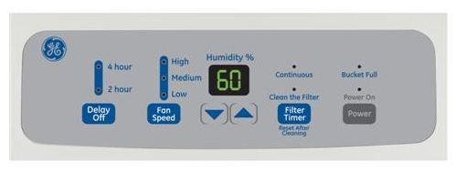 GE 13" Dehumidifier-Gray-1