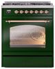 Ilve® Nostalgie II Series 30" Emerald Green Pro Style Dual Fuel Range-3