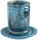 TOV Furniture Channeled Blue Swirl Resin Kiddush Cup-0