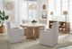 Parker House® Escape 6-Piece Glazed Natural Oak Full Dining Set with Console and Caster Chairs-1