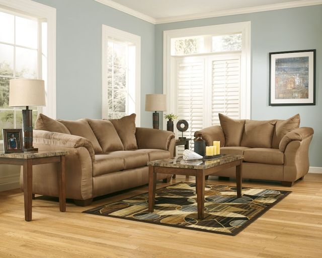 Signature Design by Ashley® Darcy Mocha Loveseat-4