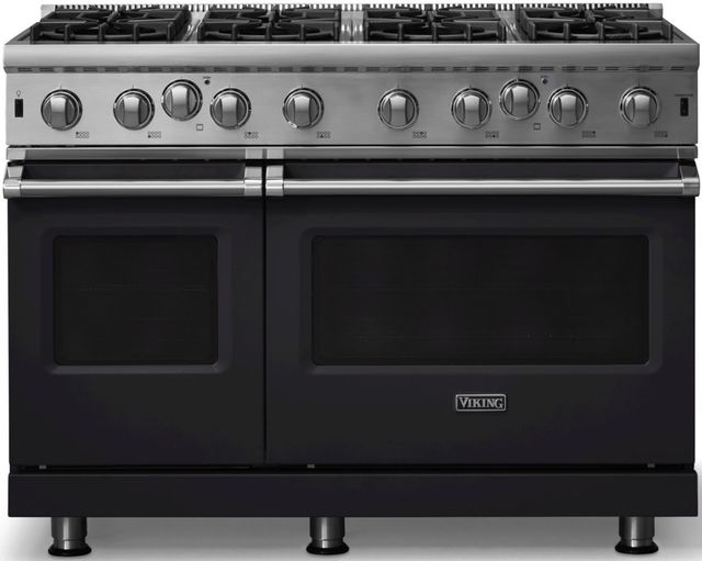 Viking® 5 Series 48” Onyx Pro Style Liquid Propane Gas Range-0