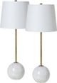 Renwil® Naomi 2-Piece Antique Brass/Natural White/Off-White Table Lamp Set-0